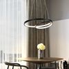 ZMH Pendelleuchte Esstisch Hängelampe LED: 40CM Schwarz Hängend Lampe Dimmbar Hängeleuchte Design Esszimmerlampe Modern Esstischlampe mit Fernbedienung Pendellampe für Wohnzimmer Schlafzimmer Küche Bild 2