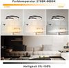ZMH Pendelleuchte Esstisch Hängelampe LED: 40CM Schwarz Hängend Lampe Dimmbar Hängeleuchte Design Esszimmerlampe Modern Esstischlampe mit Fernbedienung Pendellampe für Wohnzimmer Schlafzimmer Küche Bild 3