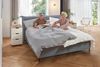 Primera Halbleinen Sommer Bettwäsche 155x220 anthratzit grau uni 183001-888 Bild 3