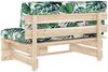 vidaXL Outdoor-Mittelsofa Paletten Imprägniertes Kiefernholz 3066540 Bild 5