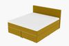 99rooms 'Phönix' Boxspringbett, Gelb, 200x200 cm, Webstoff MALMO_NEW Bild 5