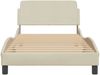 vidaXL Bettgestell "Dover" Creme 100x200 cm Stoff 373130 Bild 4