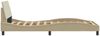 vidaXL Bettgestell "Dover" Creme 100x200 cm Stoff 373130 Bild 5