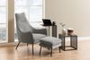 AC Design Furniture Steffen Laptoptisch in Schwarzer Marmoroptik mit Metalrahmen, Tragbarer Beistelltisch zum Arbeiten, Laptopständer für Sofa und Bett, Kleiner Sofatisch für Laptop, Wohnzimmermöbel Bild 3