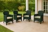 Dmora 4er-Set Gartenstühle Amilton, Gartensitz, Für drinnen und draußen, Mit Armlehnen, Made in Italy, 59x57 h86 cm, Anthrazit Bild 2
