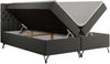 Boxspringbett mit Kopfteil und Topper, Polsterbett - GRIMALDI - 120 x 200 cm - Dunkelgrau Kunstleder - H3 Bild 4