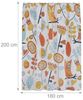 Relaxdays Duschvorhang 180x200 cm mit Motiv Bild 5