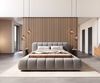 Polsterbettgestell Cutio 140x200 cm Mikrofaser Grau Bild 2