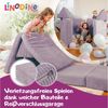 Linodino Kindersofa Spielsofa I aus Schaumstoff Bausteine I Spielcouch für Kinder, 3 Jahre Garantie Bild 3