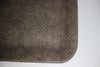 Tablett klein flach braun rechteckig Kunstleder gemustert Kaffee Bild 2