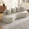 Doppelsofa m. Federbett, 1 Kissen, Wohnzimmer/Schlafzimmer, Dunkelgrau Bild 3