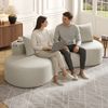 Doppelsofa m. Federbett, 1 Kissen, Wohnzimmer/Schlafzimmer, Dunkelgrau Bild 2