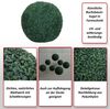 Künstlicher Busch HWC-O96, Buchskugel Dekopflanze Buchsbaumkugel Kunstpflanze Buxus, Outdoor, Polyethylen Ø 53cm Bild 2