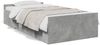 vidaXL Bettgestell mit Schubladen Betongrau 75x190 cm Holzwerkstoff 3280352 Bild 2