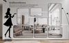 Boromal Spiegel groß Rechteckig 100x60 Schwarz Wandspiegel Badspiegel Metall Rahmen (Flurspiegel, HD Spiegel, explosionsgeschützt), hängend,Wand gelehnt,vertikal,horizontal Bild 4