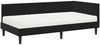 vidaXL Eckbettgestell mit Matratze Sonstiges 2 pcs Schwarz Samt 3393793 Bild 4