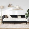 vidaXL Eckbettgestell mit Matratze Sonstiges 2 pcs Schwarz Samt 3393793 Bild 3