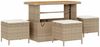 vidaXL Garten-Sofa-Set mit Kissen mit Speicher 14 pcs Beige und Creme 3364541 Bild 4