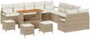 vidaXL Garten-Sofa-Set mit Kissen mit Speicher 14 pcs Beige und Creme 3364541 Bild 2