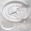 B.K.Licht Deckenleuchte LED Badezimmerlampe 4.000K 1.200lm 12W - BKL1296, LED fest integriert, Neutralweiß, IP44 Spritzwasserschutz Ø29cm Schlafzimmer Büro Flur Bad Küche Bild 4