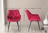 2er Set Stuhl Tanna Samt (Farbe: rot) Bild 2