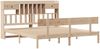 vidaXL Massivholzbett mit Regal ohne Matratze 180x200 cm Kiefernholz 3321840 Bild 3