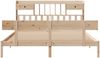 vidaXL Massivholzbett mit Regal ohne Matratze 180x200 cm Kiefernholz 3321840 Bild 4