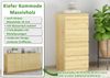 Schmale Holzkommode aus Kiefer natur mit 4 Schubladen 90.50-22 Bild 5