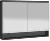 vidaXL Spiegelschrank fürs Bad 80x15x60 cm MDF Anthrazit 331536 Bild 4
