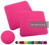 heimtexland Â® Sitzkissen Set Filz Stuhlkissen Stuhlauflage Filzkissen Stuhl Polster Kissen Typ631 2er Set 35 x 35 cm Eckig Pink Bild 4