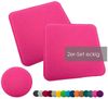 heimtexland Â® Sitzkissen Set Filz Stuhlkissen Stuhlauflage Filzkissen Stuhl Polster Kissen Typ631 2er Set 35 x 35 cm Eckig Pink Bild 5