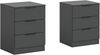 Nachtkommoden - Set (B/H/T: 45x60x40 cm) in anthrazit Bild 1