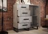 Backofenumbauschrank Rimini 60x207cm matt lackiert Farbe: RAL 6004 blaugrün matt / grau RI-D14/RU/2D Bild 3