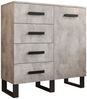 Backofenumbauschrank Rimini 60x207cm matt lackiert Farbe: RAL 6004 blaugrün matt / grau RI-D14/RU/2D Bild 4