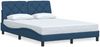 vidaXL Bettgestell ohne Matratze Blau 120x200 cm Stoff 3310593 Bild 3