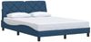 vidaXL Bettgestell ohne Matratze Blau 120x200 cm Stoff 3310593 Bild 2