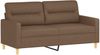 vidaXL 2-Sitzer-Sofa Braun 140 cm Stoff 359238 Bild 2