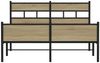 vidaXL Bettgestell ohne Matratze Sonoma-Eiche 140x190 cm Holzwerkstoff 4017290 Bild 4
