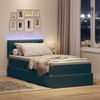 vidaXL Bett mit Stauraum und LED mit LED Dunkelgrün 90 x 200 cm Samt 3371430 Bild 5