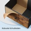 SONGMICS Bestelltisch mit Schublade, Nachtschrank mit Ablage, Nachttisch für Wohnzimmer, Schlafzimmer, Holz, braun Bild 4