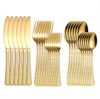 KingLux Besteck-Set 30teilig Hammered Besteck Set Gold Essbesteck für 6 Personen (30-tlg), 6 Personen, Edelstahl Bild 5