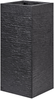 Blumentopf schwarz quadratisch 26 x 26 x 60 cm DION Bild 4