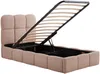 Vente-unique - DILUDO Bett Stoff Puderrosa - B 206,5 cm x H 100 cm x L 101 cm Bild 5