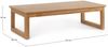 Gartencouchtisch Arova aus nachhaltigem Teakholz, modern skandinavisch, braun, rechteckig Bild 2