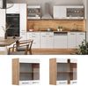 Vicco Küchenschrank Küchenzeile R-Line, Weiß Hochglanz, Hängeglasschrank 60 cm Bild 2