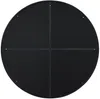 Vente-unique - JAFFREL Spiegel Metall Schwarz - B 5 cm x H 80 cm x L 80 cm Bild 4