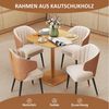 HOMCOM Esstisch 70 x 70 cm Küchentisch für 4 Personen (Esszimmertisch, 1-St, Holztisch), für Küche, Esszimmer, Natur Bild 4