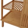 Mendler 'HWC-N81' Badregal mit 3 Regalböden und Schiebetür, Bambus natur, 80 x 45 x 112 Bild 5