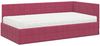 vidaXL Eckbettgestell mit Matratze mit Kopfteil 2 pcs Grün Samt 3393952 Bild 4