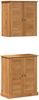 vidaXL Badezimmermöbel-Set mit Regal VIGO 2 pcs Braun und Honigbraun 3328539 Bild 2